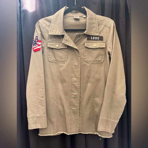 The Beatles “Peace & Love” Patch  Snap Shirt Jacket | Medium - Picture 10 of 14